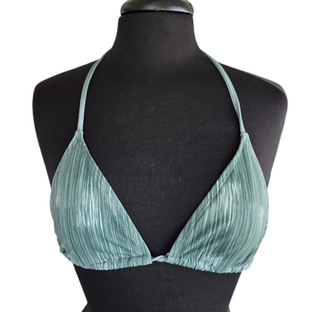 Summer Mermaidcore Seafoam Bikini Top Small Green Boho Beach Vibes